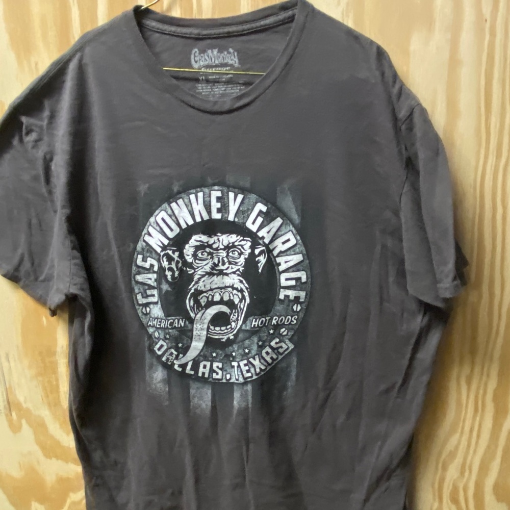 Gas Monkey Garage Grey Graphic Tee XL